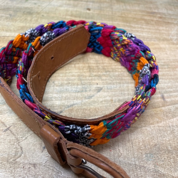 Child’s Size L Women’s S-M Guatemalan Multicolor Braided Belt Fashion Belt - Picture 1 of 4